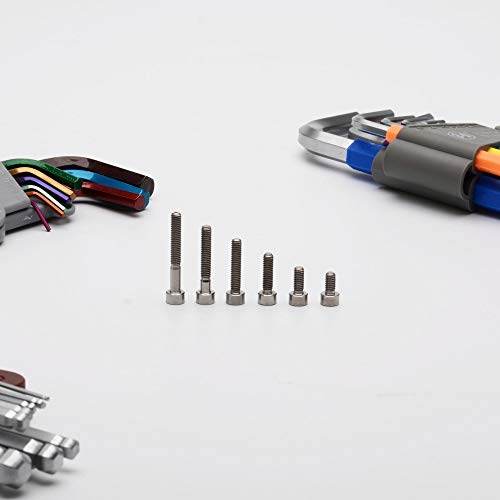 Tornillos de titanio M4 con cabeza hexagonal KEDSM GR5 de 15 mm
