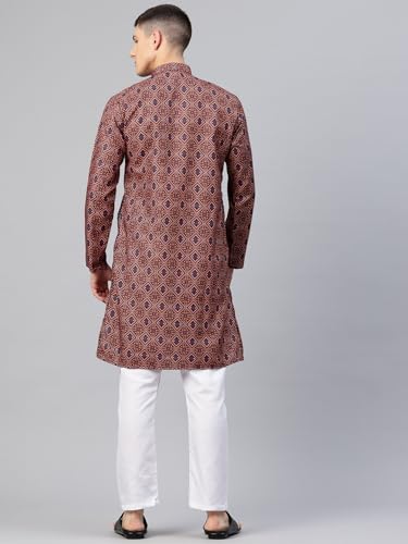 Image of Luxrio Kurta Set for Men Cotton Blend Kurta with Pyjama Set Ethnic Set