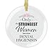 Dental Hygienist Clear Glass Ornament for Christmas - Only The Strongest - Gifts for Dental School Clinic National Dentist Dentistry Operator - Party Decor Xmas Birthday