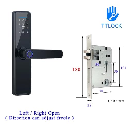 Serrure connectée anti oubli de clé avec code et empreinte