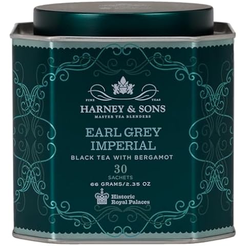 Harney & Sons HRP Earl Grey Imperial Tea Tin | 30 Sachets, Historic Royal Palaces Collection Cover