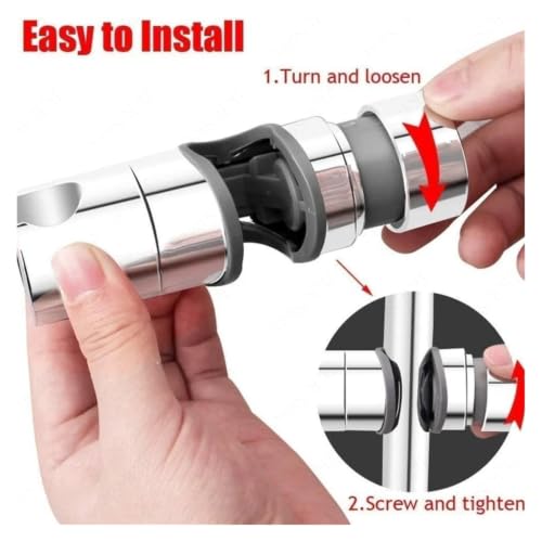 Soporte para cabezal de ducha universal con abrazadera móvil (Pack de 3) 6