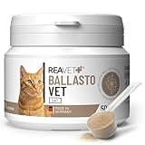 ReaVET BallastoVET für Katzen – Natürliche Ballaststoffe zur Unterstützung bei Verstopfungsneigung & Haarballen I Fördert Normale Kotkonsistenz & Darmfunktion I Sehr ergiebig I 50 g