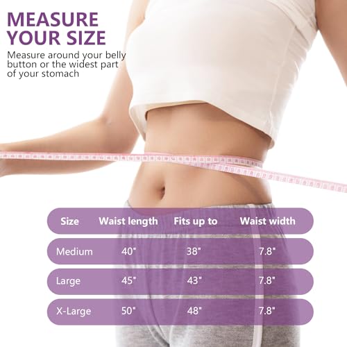 Morecoo Waist Trainer For Women,Waist Trimmer Belt Stomach Weight Loss Wraps Women Belly Fat Workout-3 Sizes Black thumb #2