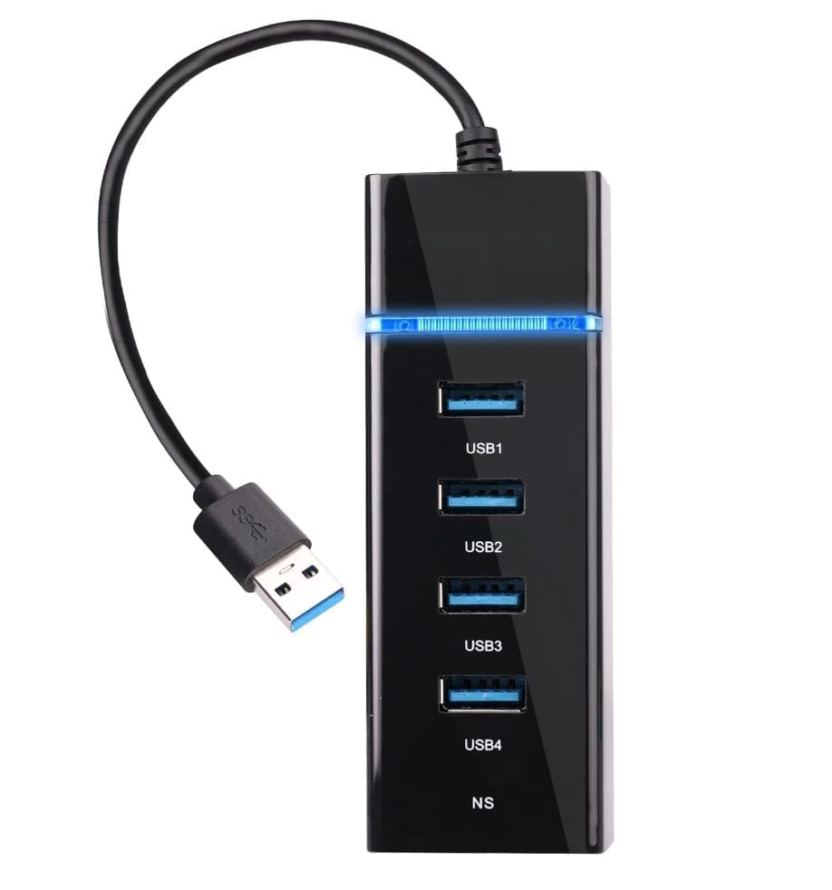 Sound TECH 4 Port USB 3.0 Hub with LED Indication,15cm Cable, Compatible, Multi Device Connection, Plug Play Usage-image-42