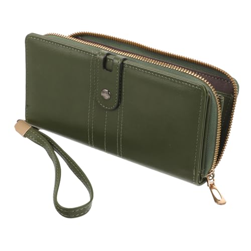 Women Wallet Compact Leather Purse Zipper Stylish Wallet for Travel Versatile Storage for Cards and for Ladies and Girls Bright