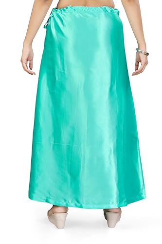 Image of Madhu Fashion Women's Satin Saree Petticoat Saree Underskirt