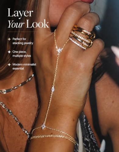 Gold Hand Chain Bracelets 4PCS DROPS TO - image 3