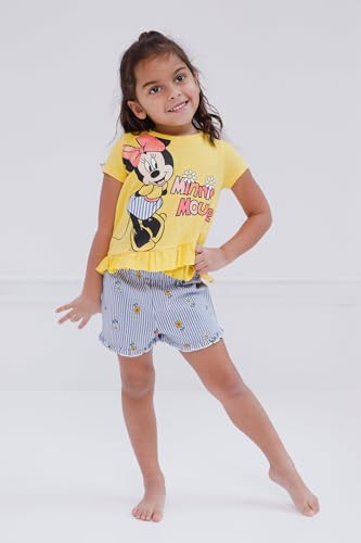 Image of Disney Mickey Mouse & Friends Girls' 2-Piece T-Shirt and Shorts Set for Baby & Kids