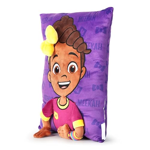 Image of Jay Franco Snuggle Pillow - 15 Inch Kids Ultra-Soft Stuffed Plushie & Cozy Throw Pillow, Official Licensed Character Cushion, Purple - Meekah