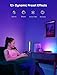 Govee Smart LED Light Bars, Work with Alexa and Google Assistant, RGBICWW WiFi TV Backlights with Scene and Music Modes for Gaming, Pictures, PC, Room Decoration