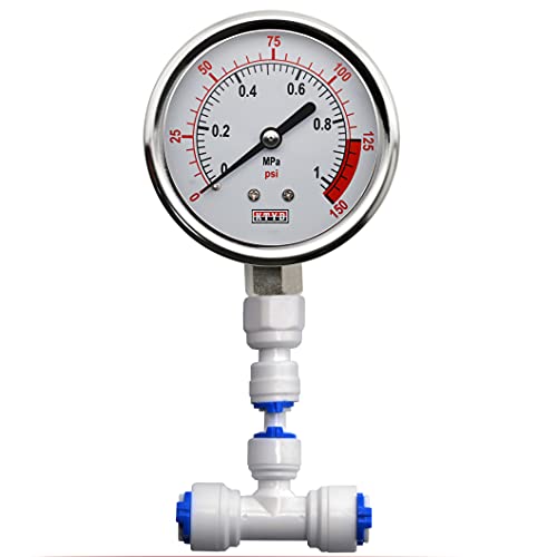 DIGITEN Water Pressure Gauge Meter 0-1.0MPa 0-150psi 1/4 for Reverse Osmosis System Pump by DIGITEN