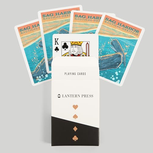 Lantern Press Naipes Vintage Sag Harbor 52 Cartas Poker miniatura 6