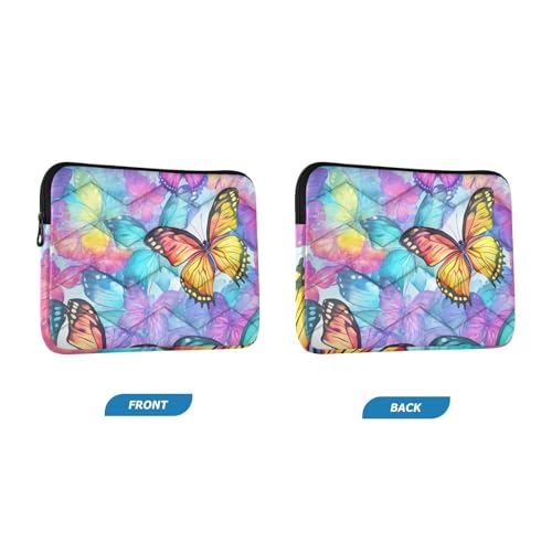 Funda para portátil 13-14 pulgadas J JOYSAY Colorful Butterflies miniatura 2