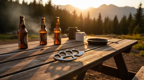 Image of Stainless Steel Bottle Opener - Compact Beer Opener for Men | Rust-Resistant, Easy to Use, Home, Bar, Kitchen & Travel Camping Tools, Cool Gadgets for Daily Life
