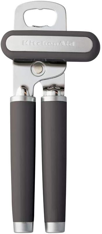 (One Size, Charcoal) - KitchenAid KE199OHCGA Gourmet Multifunction Can Opener, Charcoal, One Size