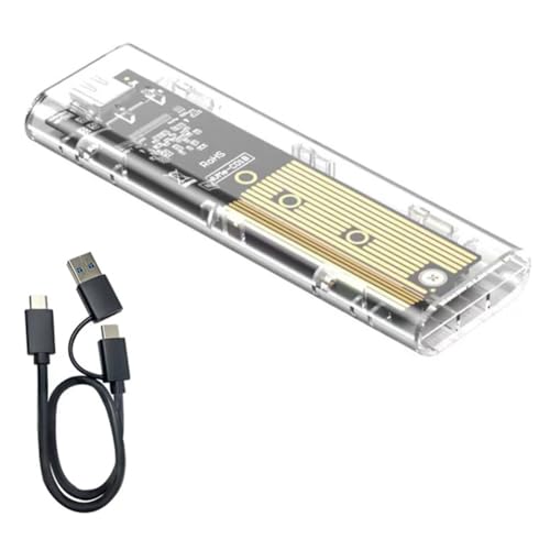Carcasa externa transparente para SSD M.2 NVMe USB 3.2 miniatura 1