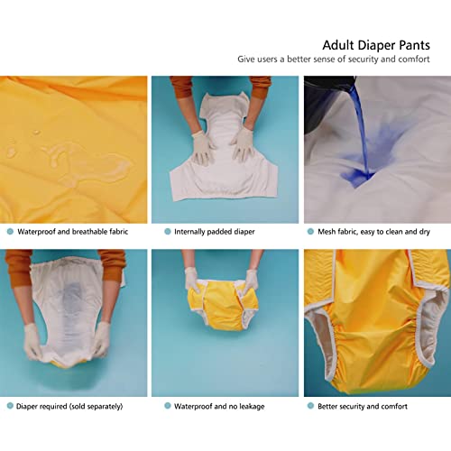 Fraldas De Pano Reutilizáveis ​​à Prova D'água, Fraldas Respiráveis ​​à Prova De Vazamento Para Adu