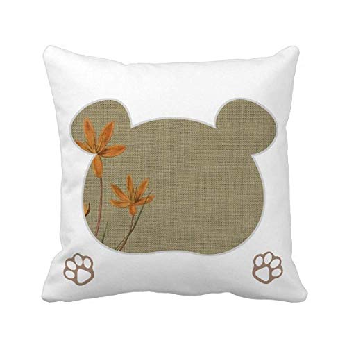 Housse de coussin en lin brodé orchidée pour un salon chic - 2