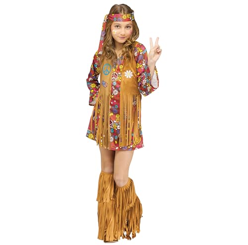 Disfraz Hippie Peace & Love para Niños miniatura 1