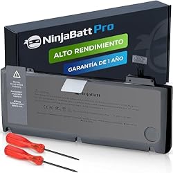 Batería NinjaBatt A1278 A1322 Compatible con Apple MacBook Pro 13´´ [2009 2010 2011 2012 Años] - Alto Rendimiento [76.56WH/11.6V]
