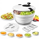TASTFI - Centrifugadora de Lechuga 5L,Escurridor de Ensalada con Base...
