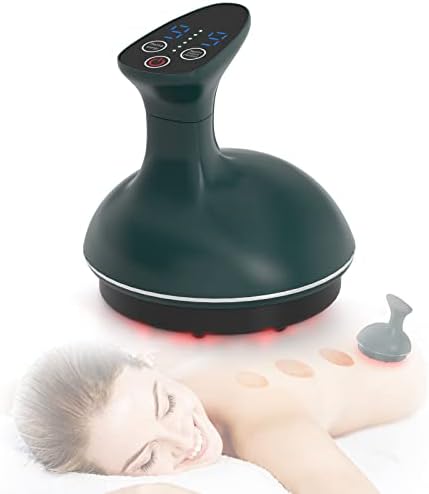 KTS Smart Cupping Therapy Set, 3 in 1 Home Use Electric Gua Sha Cupping Massager, Scraping Cupping Therapy Massage Set with 9 Level Suction & Heating for Back Body Pain Relief