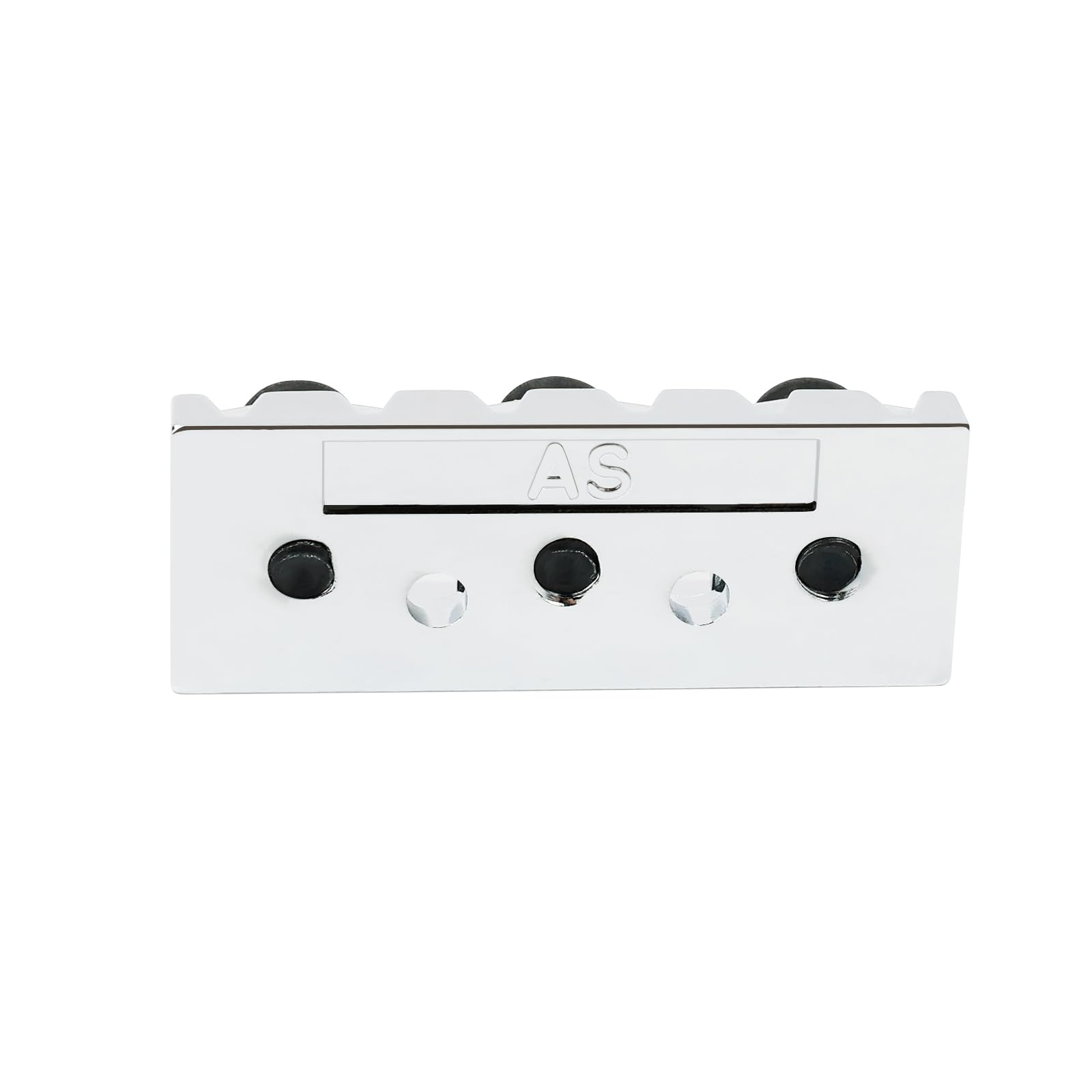 Banworks Electric Guitar Locking String Nut 42mm (1-21/32") Electric Guitar Metal Locking Nuts for Double Tremolo Vibrato Bridge System Electric Guitars JT/SDXZ-01 Chrome - Image 3