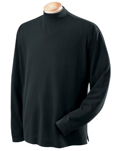 Devon & Jones Unisex-Adult Sueded Cotton Jersey Mock Turtleneck2