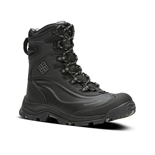 Columbia Men's Bugaboot Plus III Omni-Heat, Black/Charcoal, 8