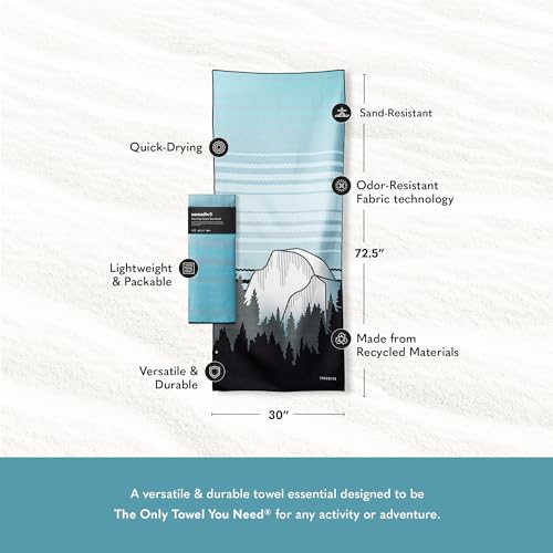Image of Nomadix Original Towel - National Parks- Perfect for Beach, Pool, Travel, Camping, Yoga - Made with Recycled Materials - Super Absorbent - Sand Resistant