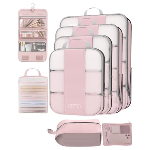 Who has luggage on sale 8 Set Compression Packing Cubes for Travel