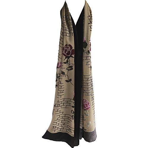 Silk Base Burn-out Velvet Shawl, 72