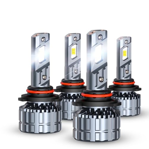 Image of SEALIGHT 9005 9006 LED Bulbs, 800% Ultra-Bright, Super Brightness 6500K Cool White Lights, 360-degree Illumination, 1:1 Real Size, 99% Fit Your Vehicles, Plug-N-Play, 4 Pack