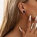 Hollow Hexagon Thin Silicone Ear Tunnel Plugs Gauges Expanders Flexible Soft Tunnels Kit Stretcher Coffin Earrings Fashion Unique Lobe Piercing Body Jewelry for Women Men 8 Pairs Set (9/16