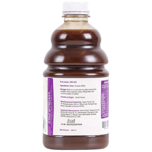 Image of Urban Platter Pure California Prune Juice, 946ml, Pack of 2 (No Added Sugar | Natural Digestive Support | Source of Antioxidants & Potassium | Preservative-Free)