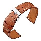 reloj mujer correa piel marron Hecho de material de alta calidad, duradero y resistente al desgaste, la correa del reloj se ve elegante y elegante, perfecta para todo tipo de actividades comerciales, informales, en interiores y para uso diario