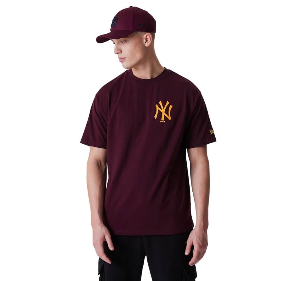Tシャツ・カットソー New Era MLB New York Yankees Raglan T-Shirt Tibet Red New Era New York Yankees Maroon MLB League Essentials