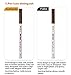 Ethradia Tattoo Eyebrow Pen With Four Tips Brow Pen Long-lasting Waterproof Liquid Eyebrow Pencil Fork Tip Eyebrow Tattoo Brow Gel for Eyes Makeup (Brown)