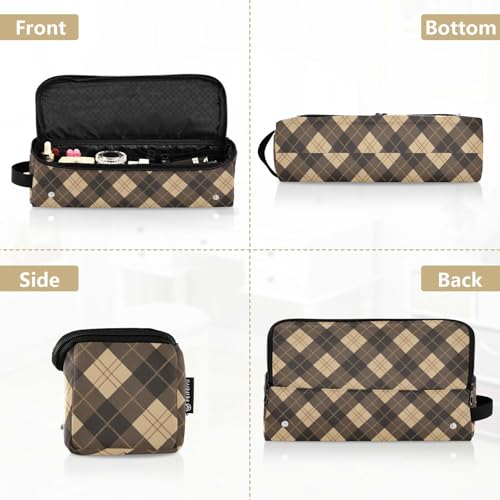 Bolso de viaje y tapete resistente al calor para herramientas de cabello con cierre, organizador para planchas, rizadores y secadores miniatura 5