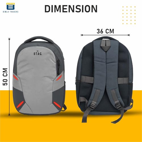 Image of Btag 27Ltrs Stylish Laptop & Casual Backpack | Water-Resistant, Comfortable, Lightweight & Trendy | Large Storage, Smooth Zippers, Spacious & Travel-Friendly | Ideal for Work, Study & Daily Use