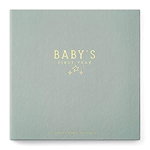 Lucy Darling Celestial Skies Theme Luxury Baby Memory Book – First Year Journal Album Photo Book To Capture Precious…