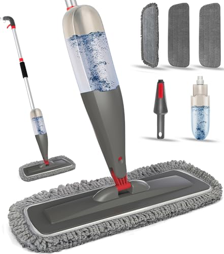 Spray Mop for Floor Cleaning with Washable Pads,...
