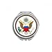United States National Emblem Hand Compact Mirror Round Portable Pocket Glass