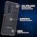 Pelican Voyager Series - Motorola Edge Plus 2022 Case [Wireless Charging Compatible] [Anti-Scratch] Heavy Duty Rugged Phone Case w/Belt Clip Holster Kickstand [18FT MIL-Grade Drop Protection] - Black
