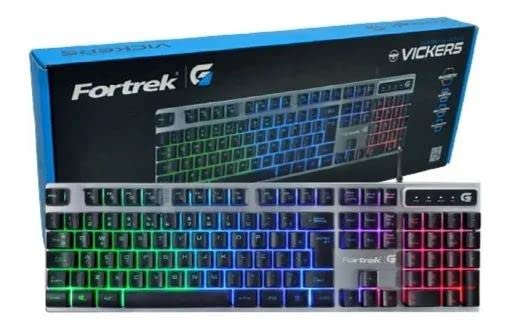 Teclado Gamer Multimídia VICKERS Preto FORTREK G glide