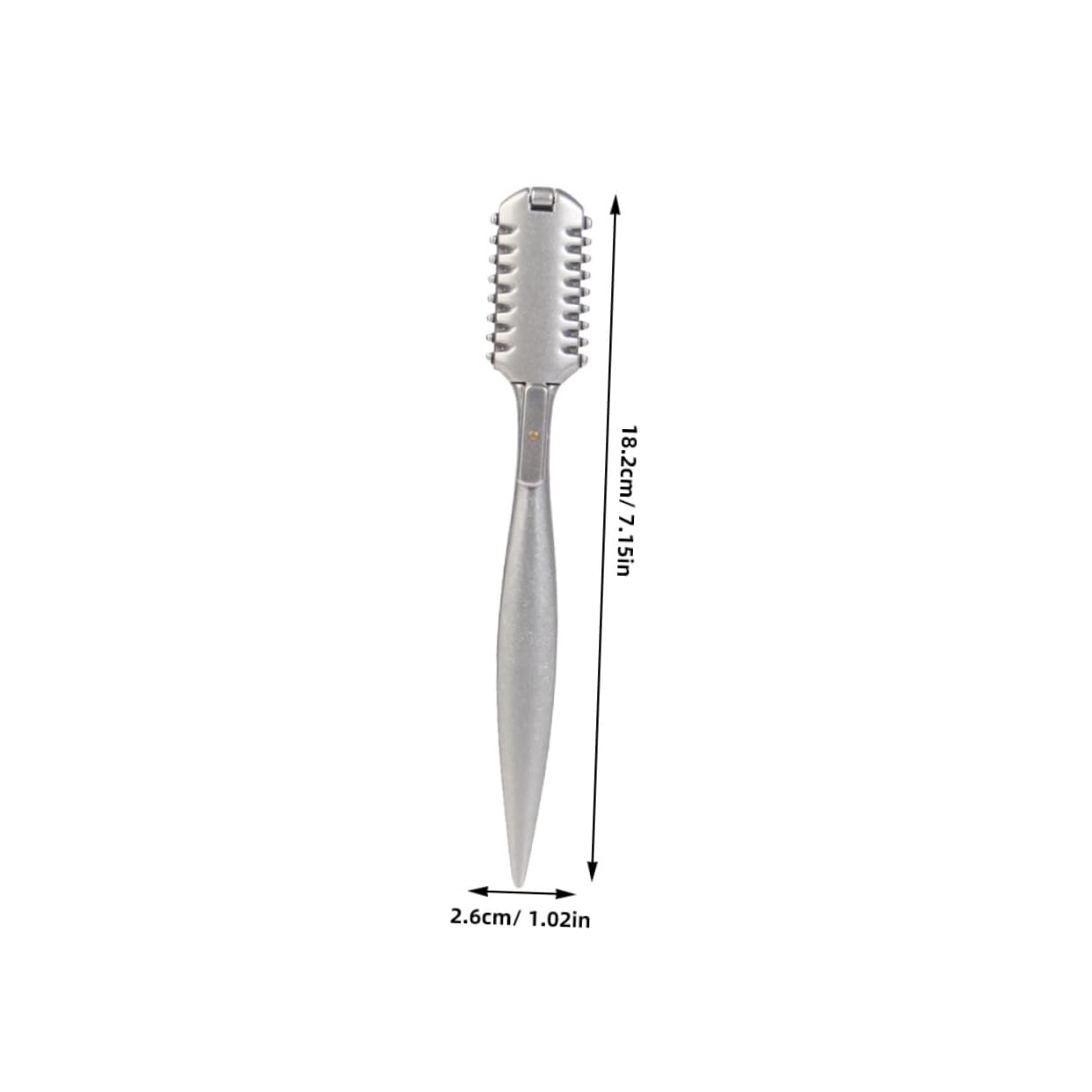 Gogogmee Double Sided Haircut Comb Professional Hair Thinning Razor Comb for Cutting and Styling for Salon Use and Personal Grooming Durable Metal Trimmer Tool