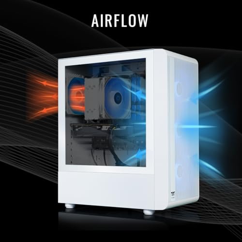 Image of Thermaltake LCGS Quartz R66 Gaming Desktop (AMD Ryzen 5 5600, ToughRam DDR4 3600Mhz 16GB RGB Memory, AMD Radeon RX 6600, 1TB NVMe M.2, WiFi, Windows 11) S2QT-B550-R66-LCS