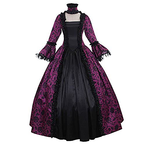 Robe baroque rococo longue avec robe de cocktail et soirée trapèze