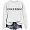 TOYFAST Freedom Sweatshirt & Hoodie Freedom Long-Sleeve Shirt Unisex White